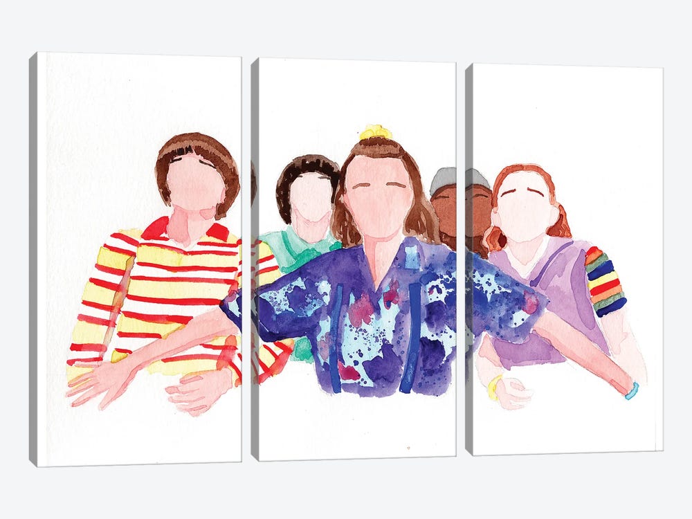 Griswold Family (Stranger Things) by AJ Filopoulos 3-piece Canvas Art