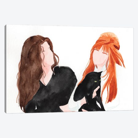 There's A Little Witch In All Of Us (Practical Magic) Canvas Print #AJF34} by AJ Filopoulos Art Print