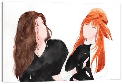 There's A Little Witch In All Of Us (Practical Magic) Canvas Art Print - AJ Filopoulos