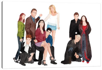 Buffy The Vampire Slayer Canvas Art Print - Drama TV Show Art