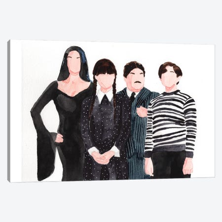 The Addams Family Canvas Print #AJF40} by AJ Filopoulos Canvas Art Print