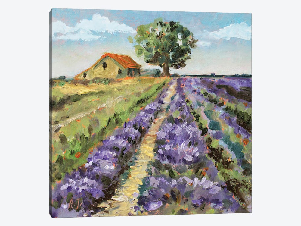 Italy Lavender Fields by Alexandra Jagoda 1-piece Canvas Wall Art