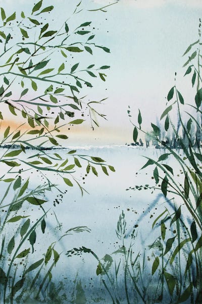 Grasses: Dawn On The Lake by Alexandra Jagoda