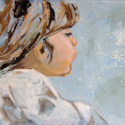 My Little Girl by Alexandra Jagoda metal wall art