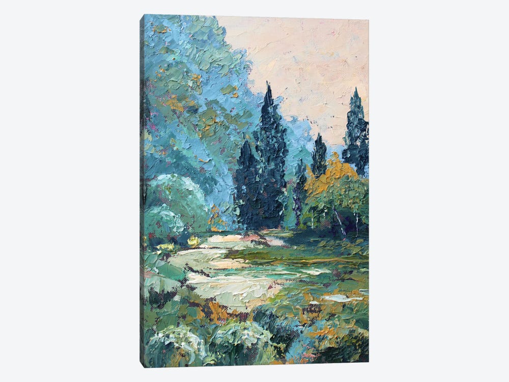 Path In The Forest by Alexandra Jagoda 1-piece Canvas Wall Art