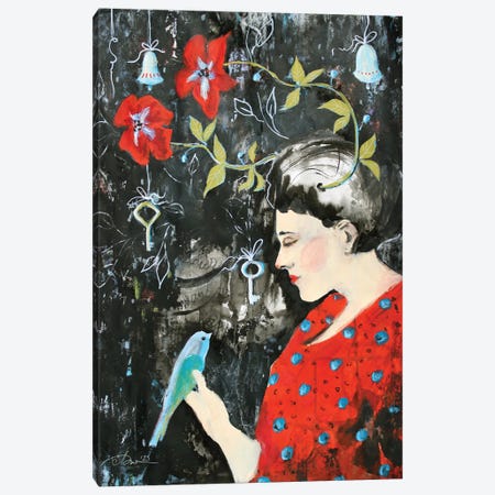 Hallo Spring Canvas Print #AJG132} by Alexandra Jagoda Canvas Wall Art
