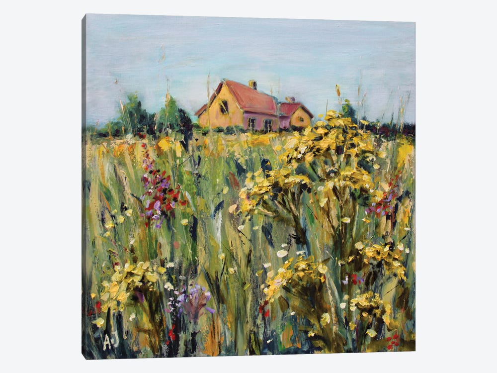 Tansy In The Meadow by Alexandra Jagoda 1-piece Canvas Art