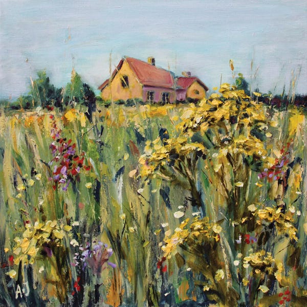 Alexandra Jagoda: Tansy In The Meadow by Alexandra Jagoda