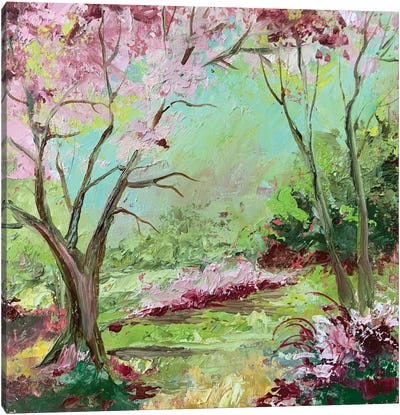 Spring Garden Canvas Art Print - Alexandra Jagoda