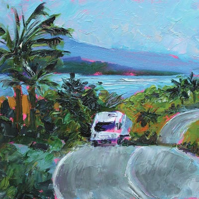 Hawaii Road by Alexandra Jagoda metal wall art