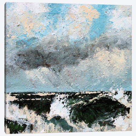 Storm In Ocean Canvas Print #AJG1} by Alexandra Jagoda Canvas Art Print