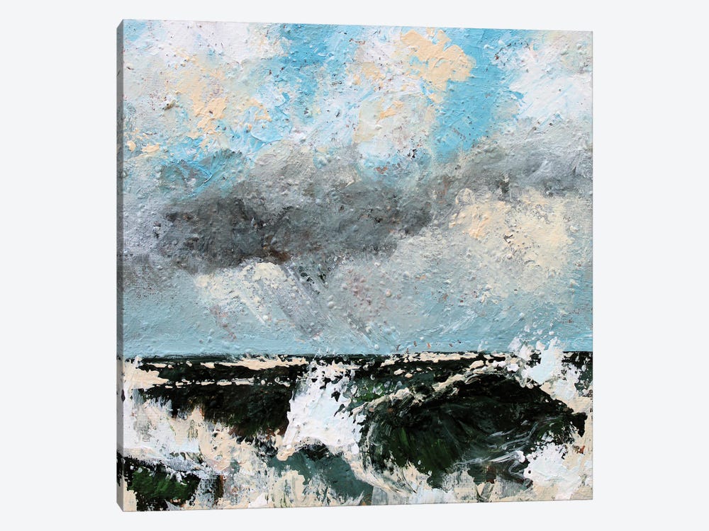 Storm In Ocean by Alexandra Jagoda 1-piece Canvas Art Print