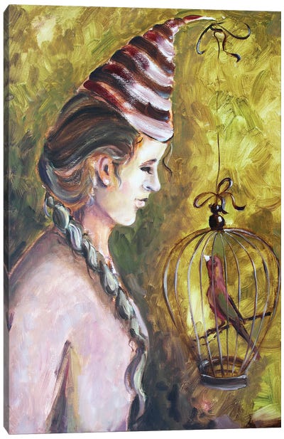 Little Bird Canvas Art Print - Alexandra Jagoda