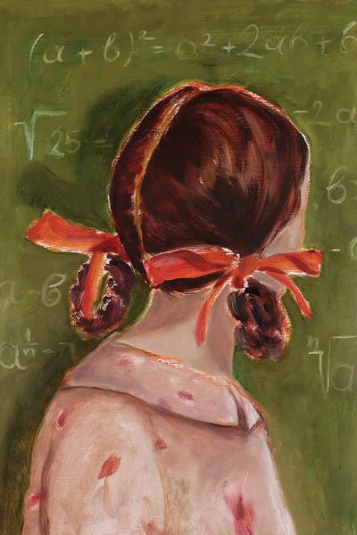 At The Blackboard by Alexandra Jagoda metal wall art