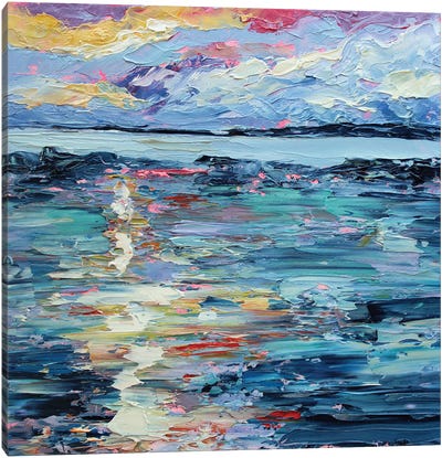 Meeting The Sunset Canvas Art Print - Alexandra Jagoda