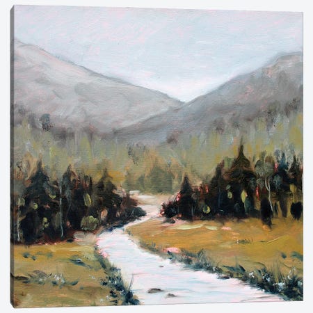 Mountain River Canvas Print #AJG35} by Alexandra Jagoda Canvas Artwork