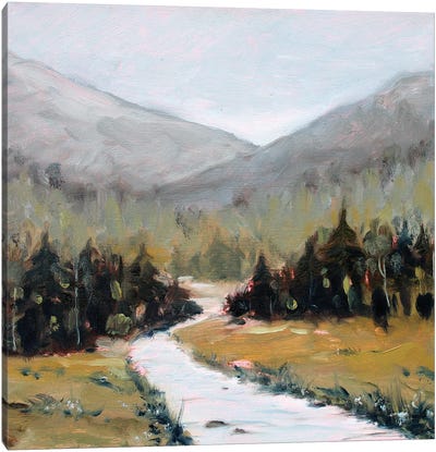Mountain River Canvas Art Print - Alexandra Jagoda