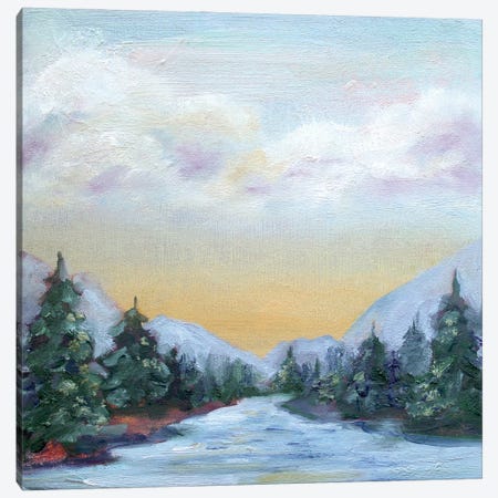 Pine Forest Canvas Print #AJG36} by Alexandra Jagoda Canvas Wall Art