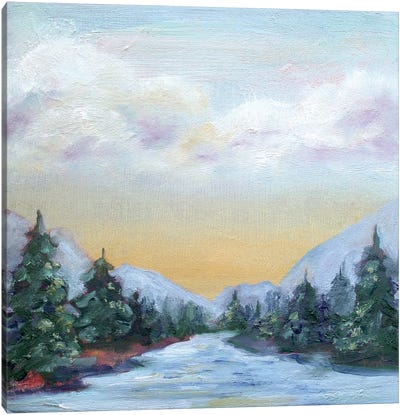 Pine Forest Canvas Art Print - Alexandra Jagoda