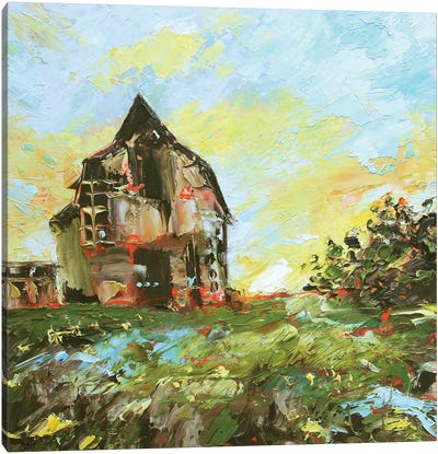 Old Barn Canvas Art Print - Alexandra Jagoda
