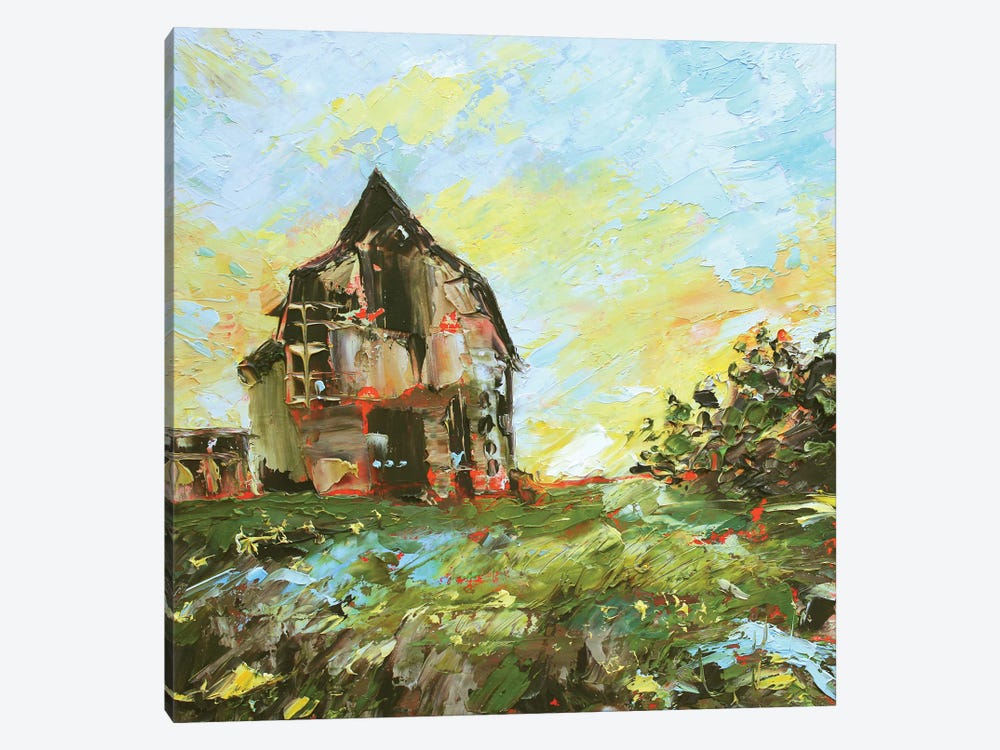 Old Barn by Alexandra Jagoda 1-piece Canvas Art
