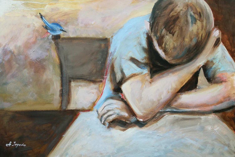 One Little Bird by Alexandra Jagoda wall art