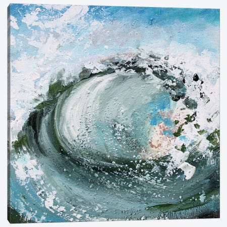 Ocean Wave Canvas Print #AJG42} by Alexandra Jagoda Canvas Wall Art