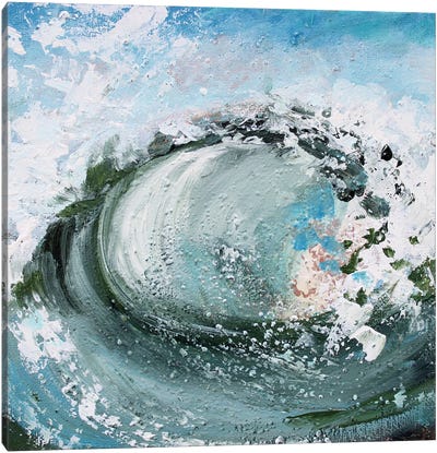 Ocean Wave Canvas Art Print - Surfing Art