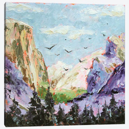 Purple Mountains Canvas Print #AJG46} by Alexandra Jagoda Canvas Art Print