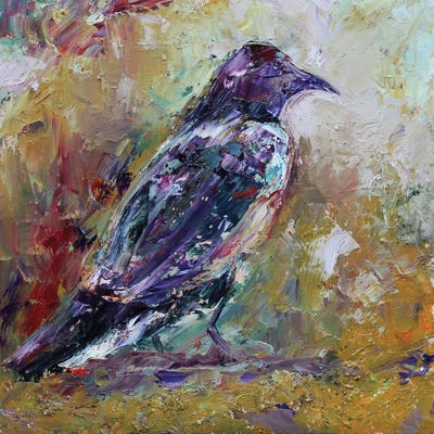 Raven by Alexandra Jagoda metal wall art