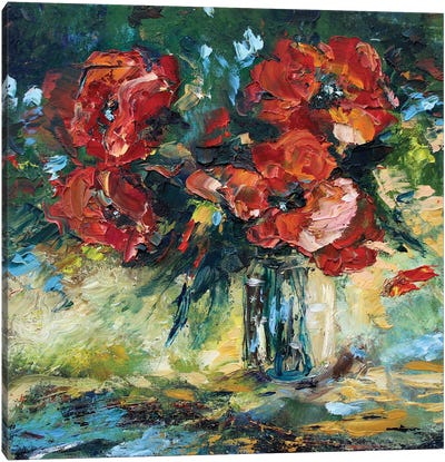 Red Poppies Canvas Art Print - Alexandra Jagoda