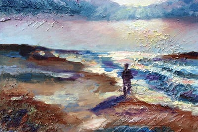 Sunset Big Sur by Alexandra Jagoda metal wall art