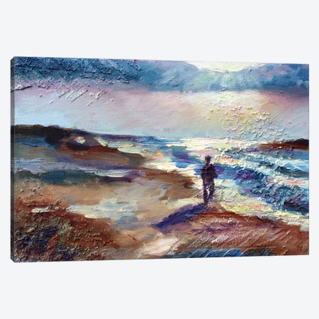 Sunset Big Sur Canvas Print #AJG58} by Alexandra Jagoda Art Print