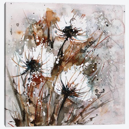 Wildflowers And Herbs Canvas Print #AJG65} by Alexandra Jagoda Canvas Print