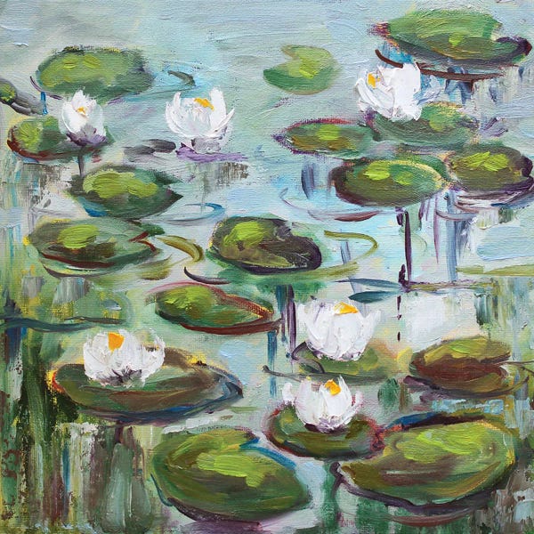 Water Lilies: Water Lilies In The Pond by Alexandra Jagoda