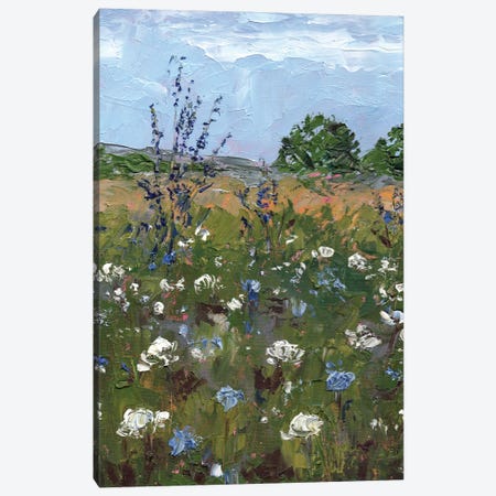 Blue Landscape Canvas Print #AJG6} by Alexandra Jagoda Canvas Art