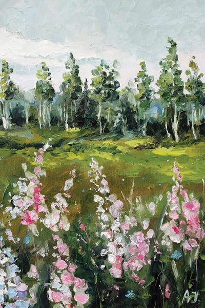 Field Of Flowers by Alexandra Jagoda metal wall art