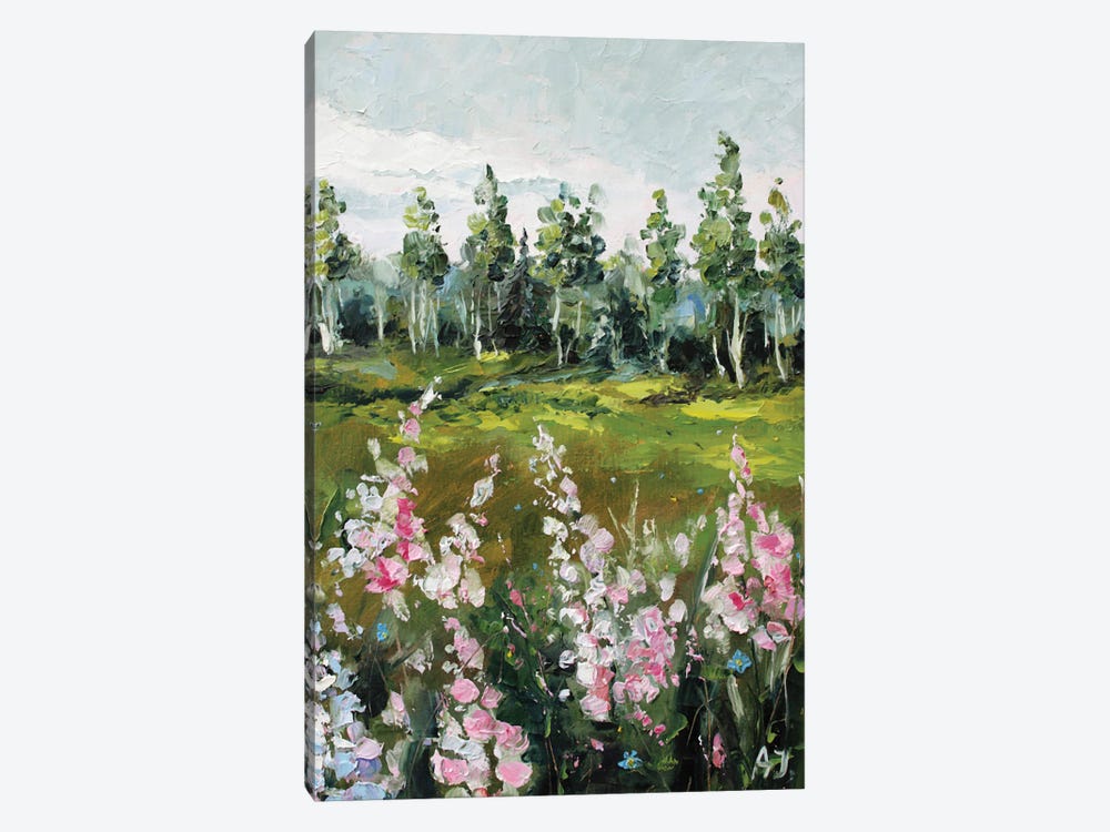 Field Of Flowers by Alexandra Jagoda 1-piece Canvas Art