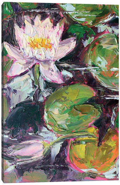 By The Pond Canvas Art Print - Lotus Art