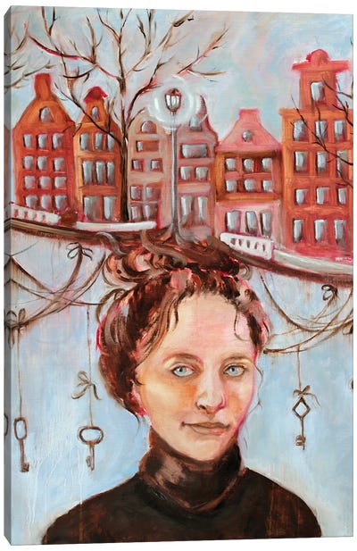 Keys To The City Canvas Art Print - Alexandra Jagoda