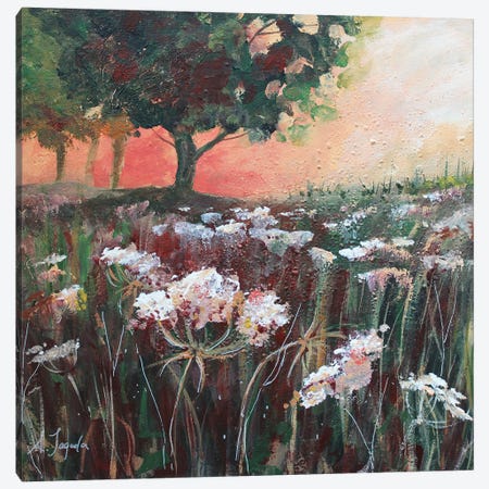 Dawn In The Meadow Canvas Print #AJG9} by Alexandra Jagoda Canvas Art Print