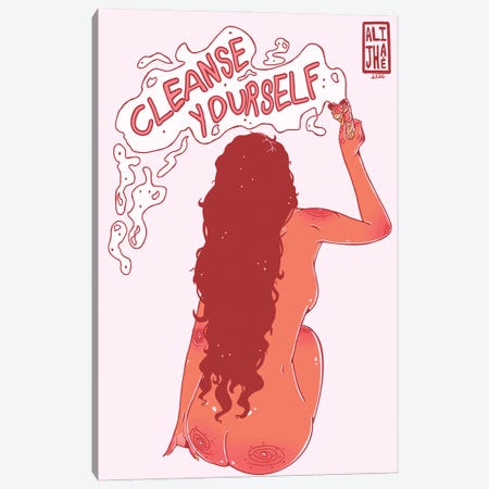Cleanse Yourself Canvas Print #AJH10} by Alijhae West Canvas Wall Art