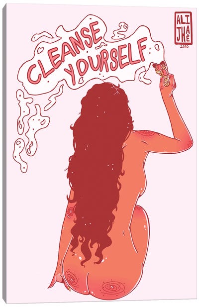Cleanse Yourself Canvas Art Print - Alijhae West