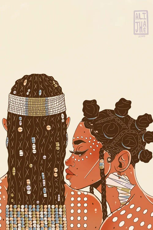 African Beauty by Alijhae West wall art