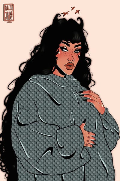 Women's Coats & Jackets: Polka Dot Girl by Alijhae West
