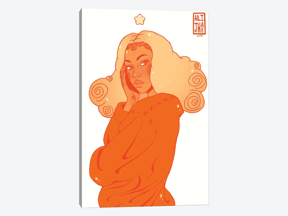 Pumpkin Spice Girl by Alijhae West 1-piece Canvas Print