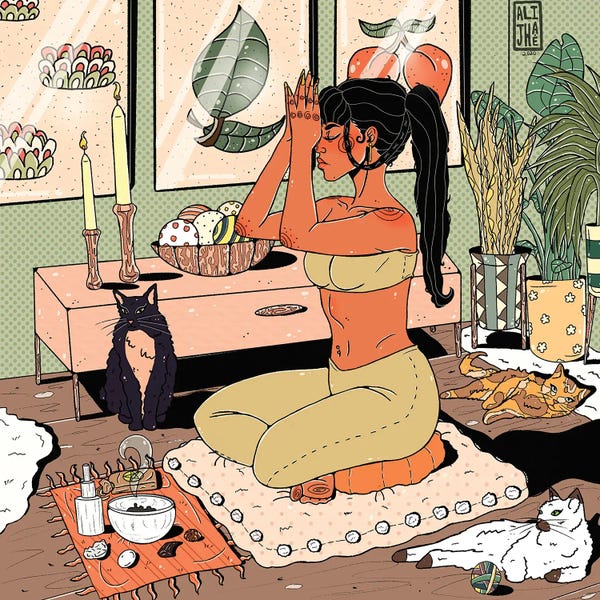 Orange Cats: Three Of Cats by Alijhae West