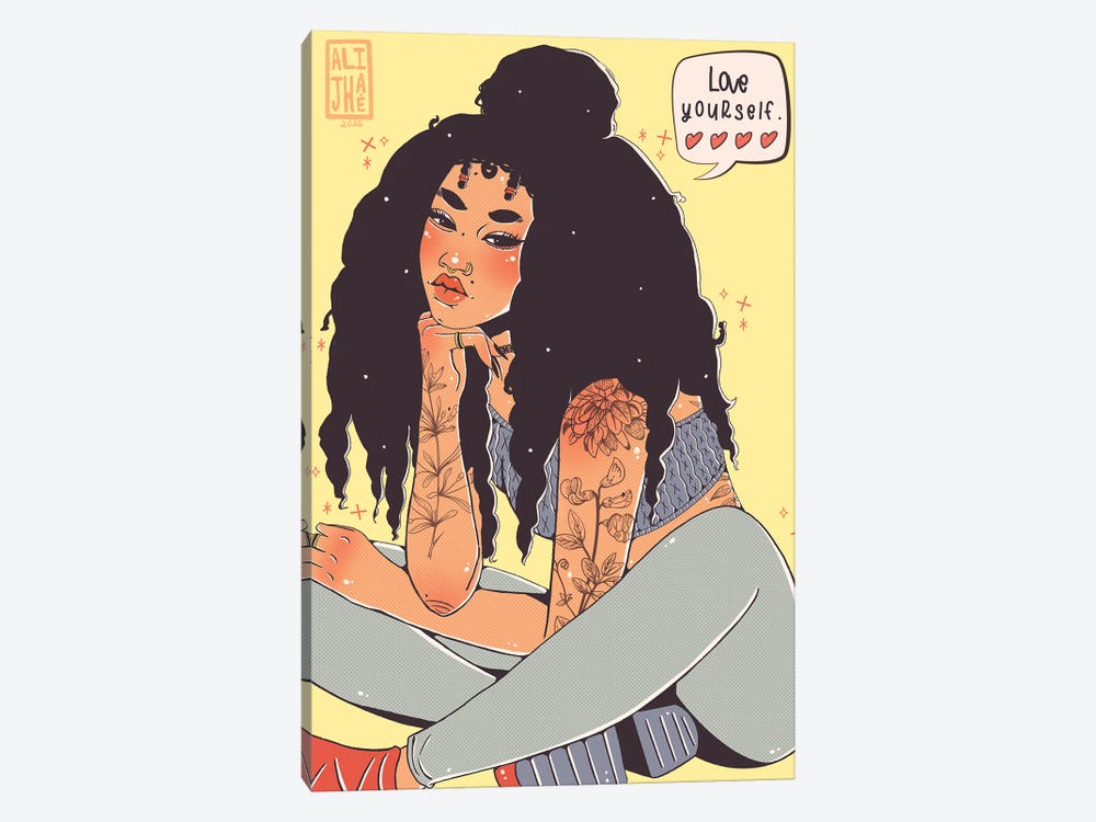 Love Yourself by Alijhae West 1-piece Art Print