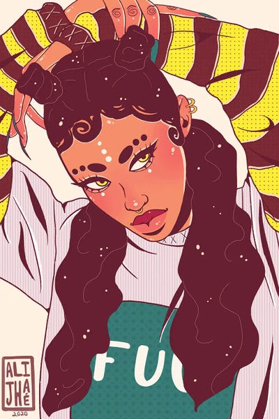 Women's Tops: Waifu by Alijhae West