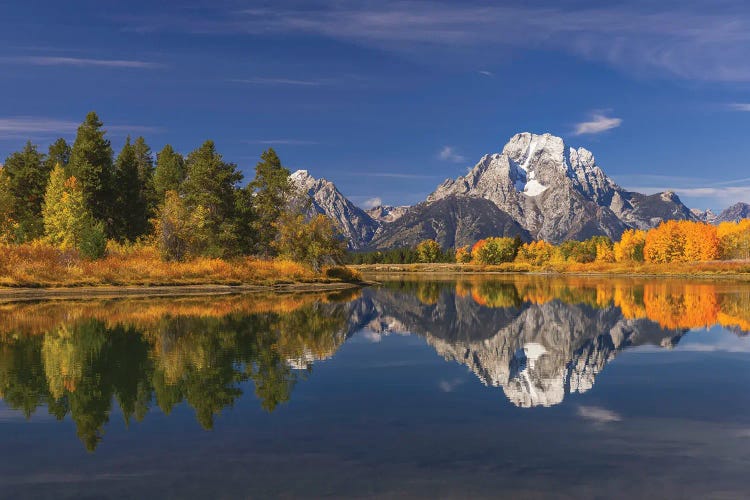 Autumn View I - Mount Moran And Snake River, Grand Teton National Park, Wyoming